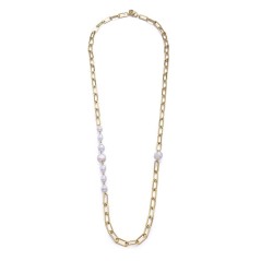 14093C01012 - Collar Viceroy Fashion de acero e ip dorado con perlas naturales para mujer