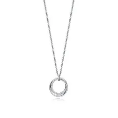 75279C01000 - Collar Viceroy Fashion de acero con anillas y circonitas para mujer
