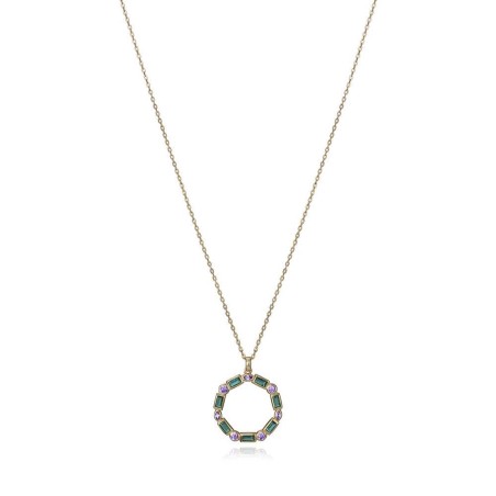 9120C100-39 - Collar Viceroy Jewels de plata de ley con baño de oro y circonitas para mujer