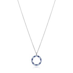 9121C000-33 - Collar Viceroy Jewels de plata de ley con baño de rodio y circonitas para mujer