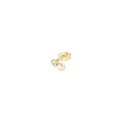 2390424-294-TU - Piercing MINI MIX & MATCH de plata con perla acabado oro