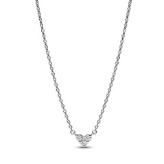 393014C01-45 - Collar en plata de ley Corazón Triple Gema​