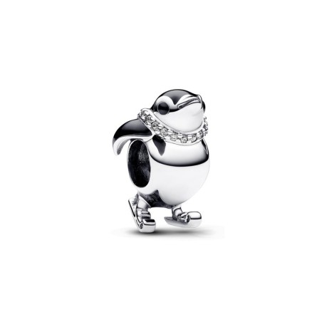 Charm en plata de ley Pingüino Esquiador