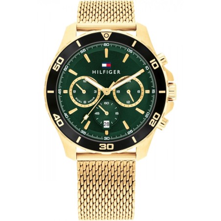 Reloj Tommy Hilfiger de Hombre brazalete de malla milanesa dorada  