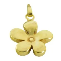 Colgante oro 18k en forma de flor de 15 mm