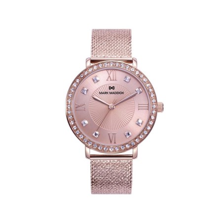 Reloj de mujer Tooting de acero con circonitas y esfera en rosa