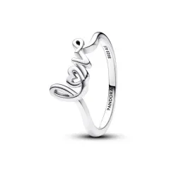 Anillo en plata de ley Love Escrito a Mano