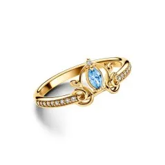 163059C01 - Anillo con un recubrimiento en oro de 14k Carroza de La Cenicienta de Disney