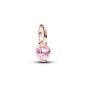 Charm Mini Colgante Pandora ME con un recubrimiento en oro rosa de 14K Corazón Chakra Rosa 