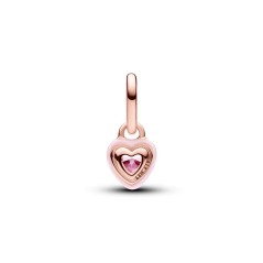 Charm Mini Colgante Pandora ME con un recubrimiento en oro rosa de 14K Corazón Chakra Rosa 