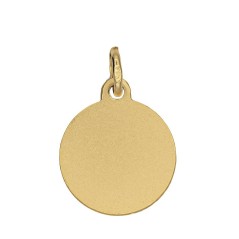 Medalla del Angel de la Guarda de oro amarillo de 18k para bebé
