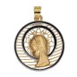 Medalla de oro 18k con Virgen Niña para comunión