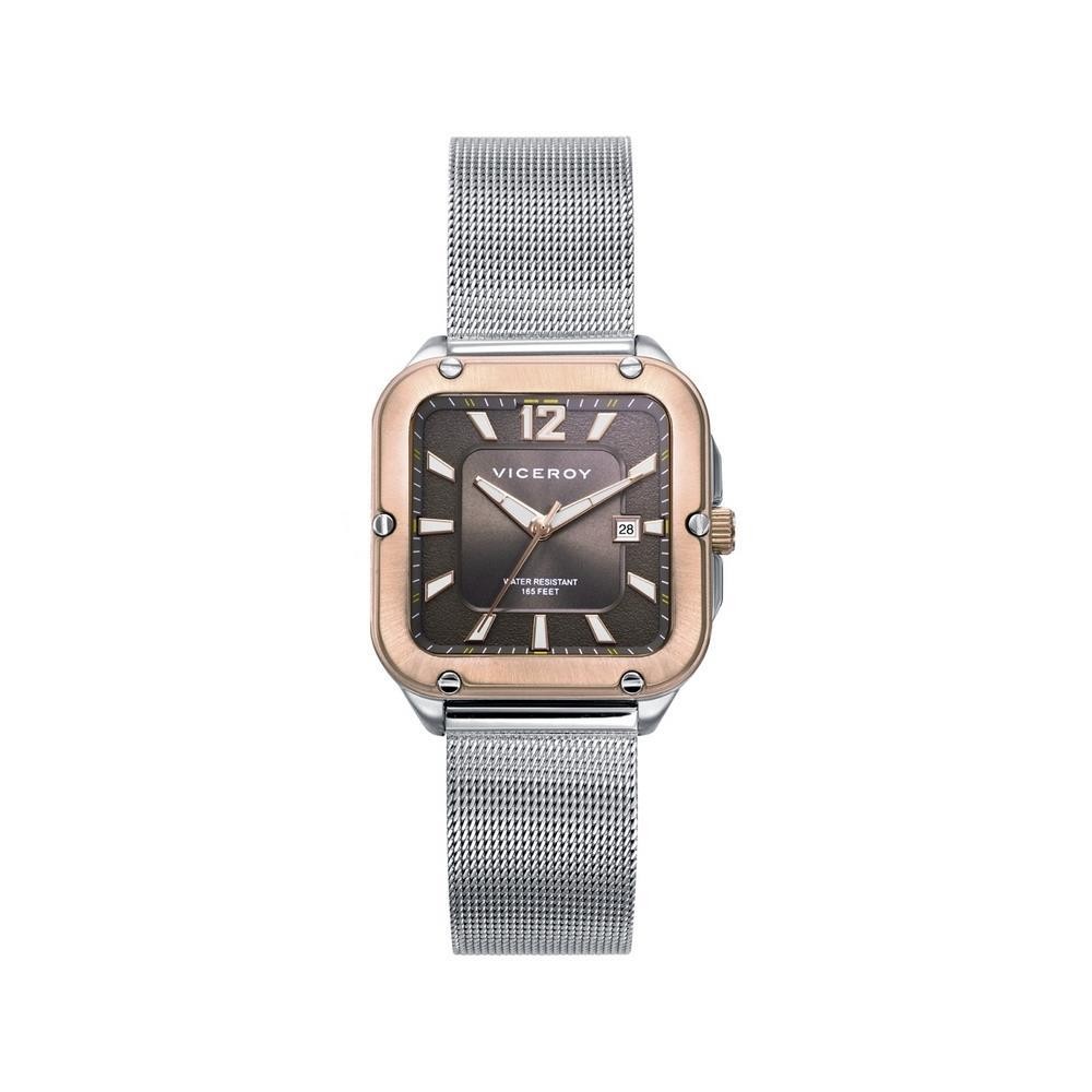 Reloj de Mujer Magnum caja bicolor y malla milanesa de acero 