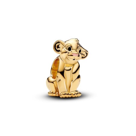 Charm con un recubrimiento en oro de 14k Simba El Rey León de Disney​ Pandora