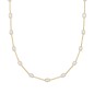 Collar de oro 18k con perlas en 42 ctm. de largo