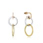 Pendientes Viceroy Fashion de acero con anillas en ip rosa y dorado para mujer