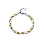 Pulsera Viceroy Fashion de acero e ip dorado con eslabones para mujer