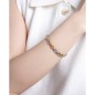 Pulsera Viceroy Fashion de acero e ip dorado con eslabones para mujer