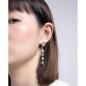 Pendientes Viceroy Fashion de acero e ip dorado con piedras naturales para mujer