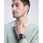 Pulsera Viceroy Fahion de silicona y piel negra con acero para hombre