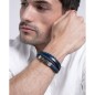 Pulsera Viceroy Fashion de piel azul, acero y piedra natural para hombre