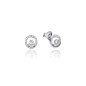 Pendientes Viceroy Jewels de plata de ley con circulo y circonitas para mujer