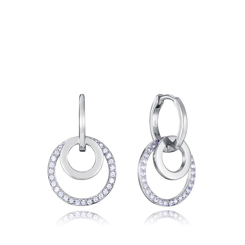 Pendientes Viceroy Jewels de plata de ley con rodio y circonitas para mujer