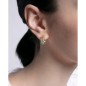 Pendientes Viceroy Jewels de plata de ely con baño de oro y circonitas para mujer