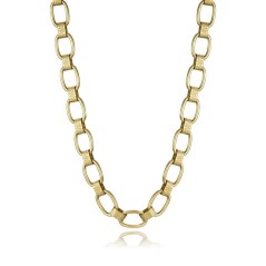 COLLAR ACERO IP DORADO ESLABONES SRA FN