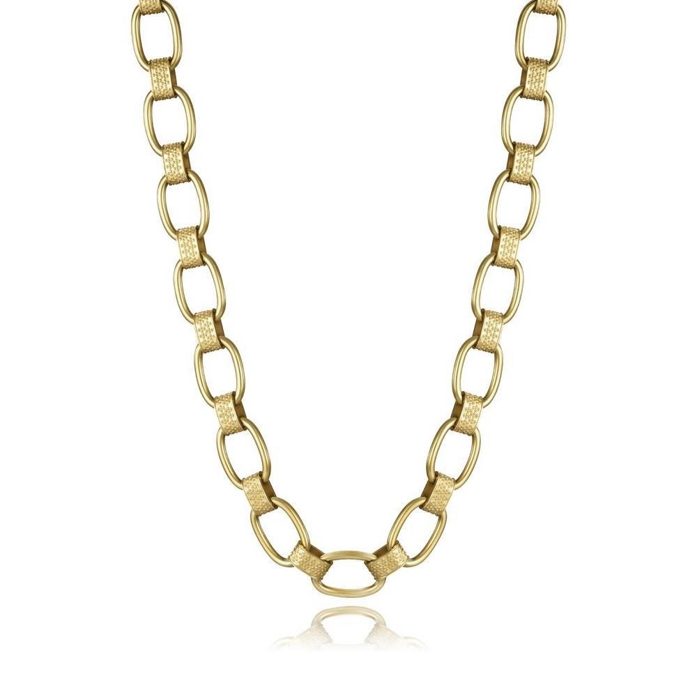 COLLAR ACERO IP DORADO ESLABONES SRA FN