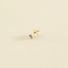 Piercing mini FLORAL acabado Multicolor / Oro
