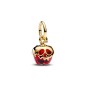 Charm Colgante con un recubrimiento en oro de 14k Manzana Reina Malvada Villanos de Disney