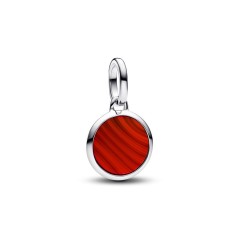 Charm Mini Medallón Grabable Pandora ME en plata de ley Rojo 