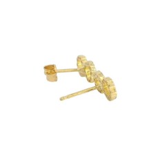 Pendientes Infinito de Oro Blanco 18K con Circonitas – 10x4,5mm | Envío Rápido