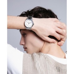 41145-05 - Reloj de Acero para Hombre Viceroy Bicolor con Esfera Blanca y Números Árabes