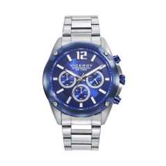 Reloj Cronógrafo Viceroy Magnum Hombre 401397-35 Acero con Bisel Azul de 44mm