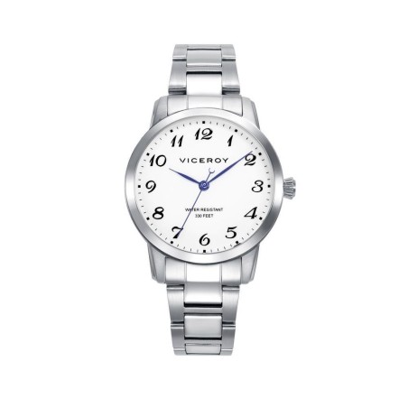 41138-05 - Reloj Viceroy Mujer Acero con Esfera Blanca y Agujas Azules Ref. 41138-05