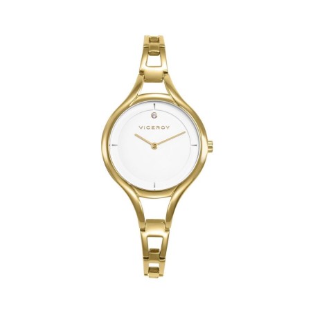 42448-07 - Reloj Viceroy Air Mujer Dorado y Blanco 42448-07 - Elegancia y Diseño en Acero Inoxidable