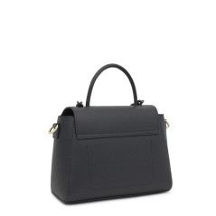 Bolso City Mediano Negro TOUS Lucia de Lona con Asa Ajustable