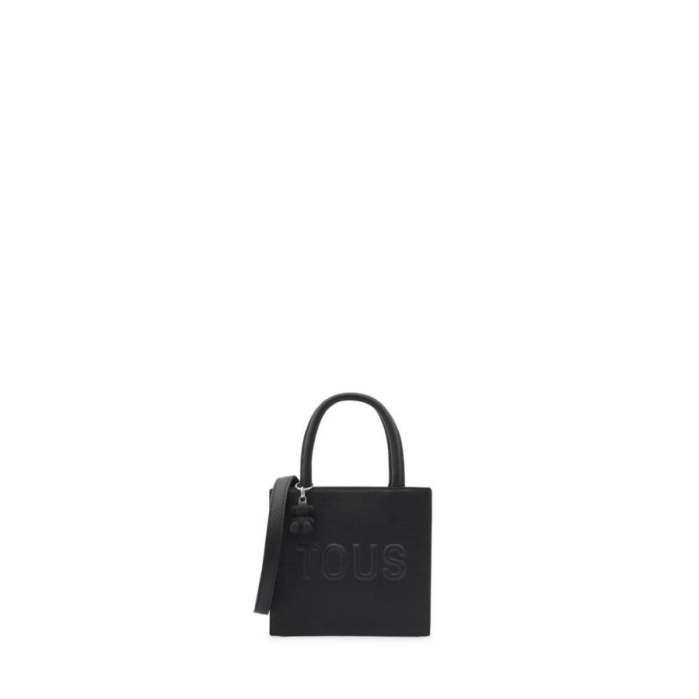 Bolso Mini Cube TOUS Brenda Negro con Asa Bandolera Ajustable