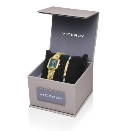 Pack de Reloj y Pulsera Viceroy para Mujer con Acabado IP Dorado - Elegancia y Estilo