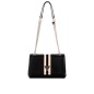 Bolso de hombro GUESS Noelle con detalles de rayas - Negro | Modelo HWZS7879210