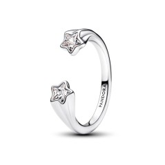 193582C01 - Anillo Abierto en plata de ley Estrellas Fugaces | Pandora Oficial