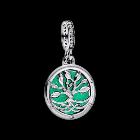 793599C01 - Charm Colgante en plata de ley Árbol del Infinito que brilla en la oscuridad | Pandora Oficial