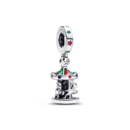 793586C01 - Charm Colgante en plata de ley Carrusel Giratorio | Pandora Oficial