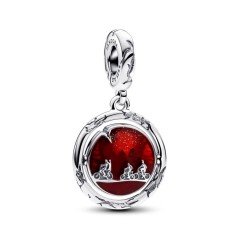 Charm Colgante en plata de ley Mundo del Revés que brilla en la oscuridad de Stranger Things | Pandora Oficial