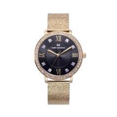 Reloj de mujer Tooting de acero con circonitas y esfera en negro