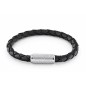 Pulsera Viceroy Tommy Hilfiger de piel negra y acero para hombre