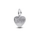 Charm Colgante Grabable en plata de ley Corazón Amor | Pandora Oficial