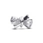 Charm en plata de ley Lazo Brillante | Pandora Oficial